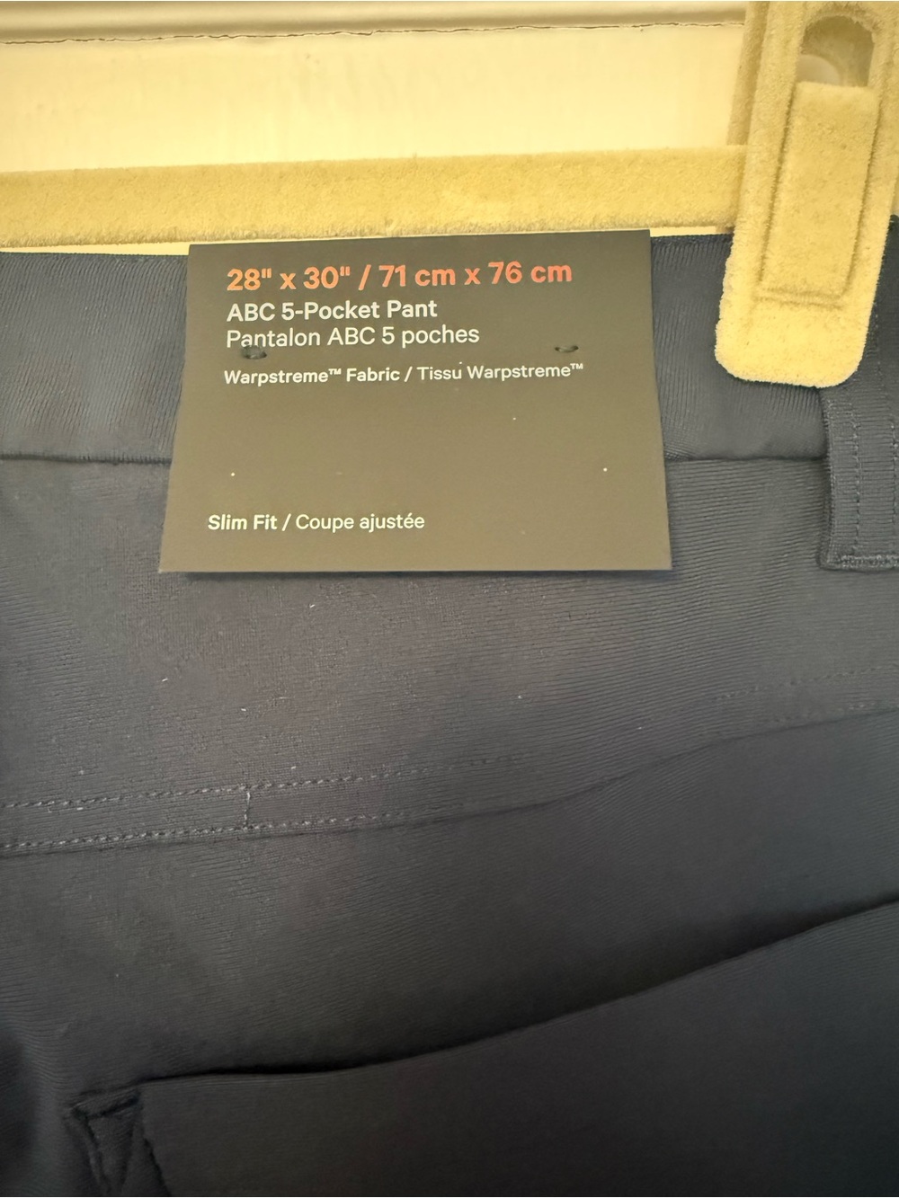 Lululemon BNWT ABC Slim-Fit Pants 28 W x 30” L Warpstreme 5-Pocket Pant - Picture 9 of 12